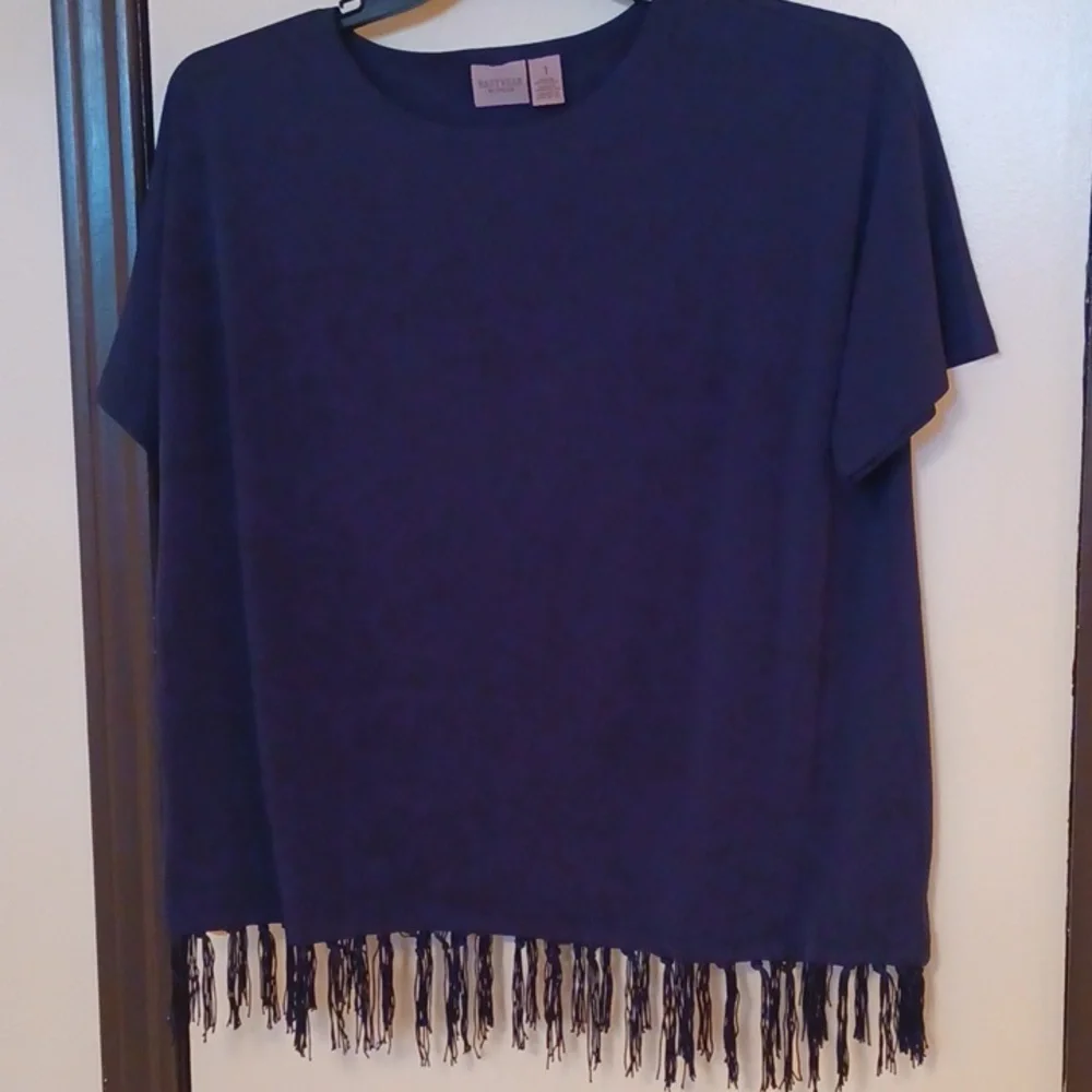Chicos Easywear fringe top - Picture 1 of 7